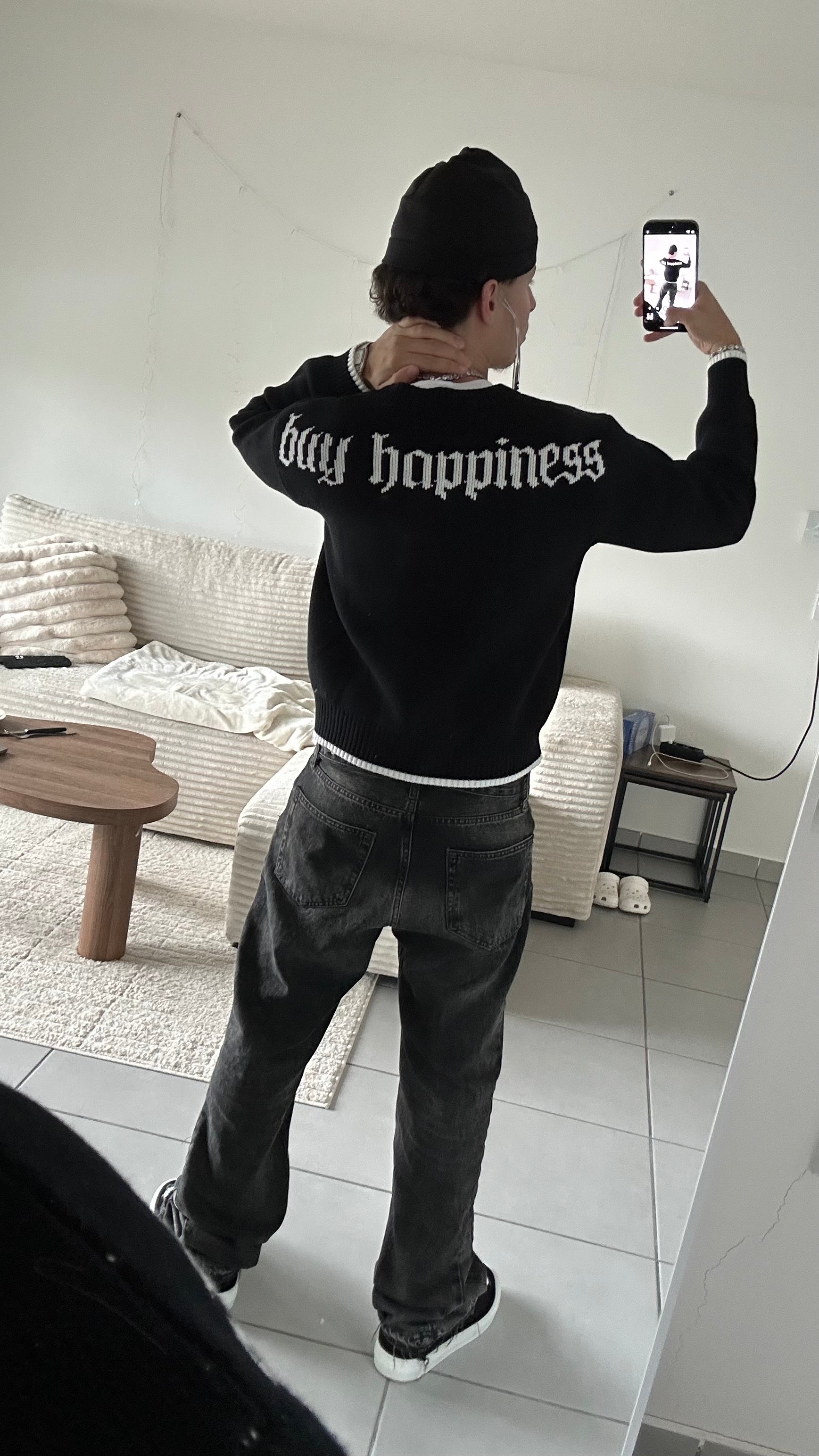 BLACK MONY KNIT