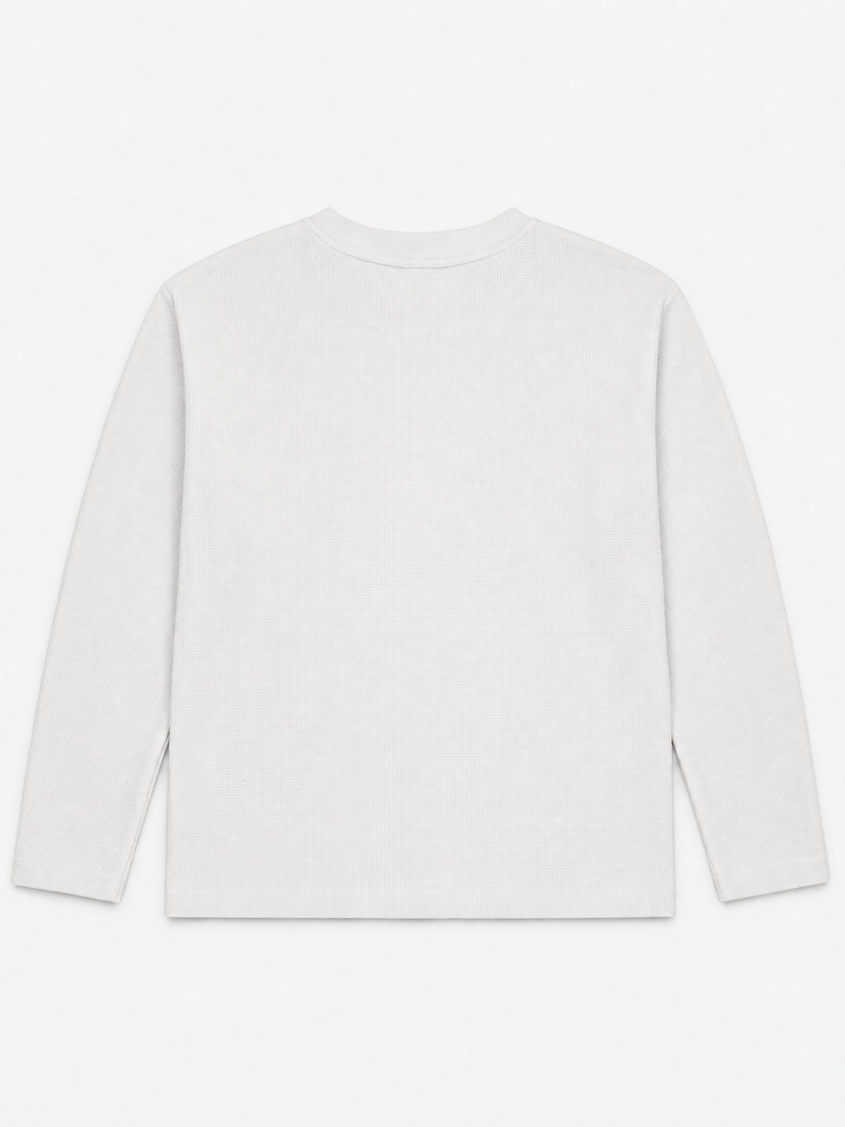 Waffle long sleeve white