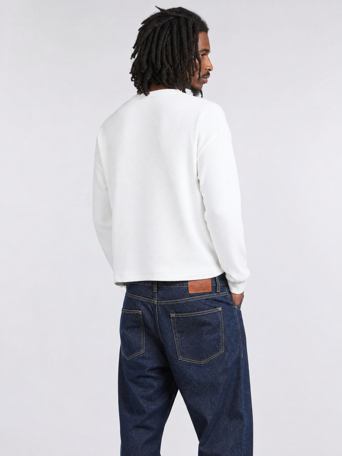 Waffle long sleeve white